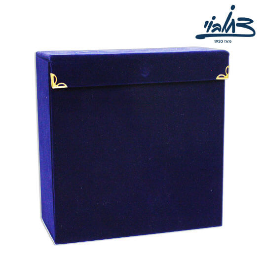 קופסת קטיפה כחולה